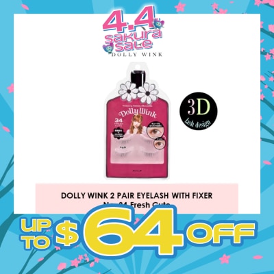 DOLLY WINK - Eyelash With Fixer 34 Fresh Cute 2s