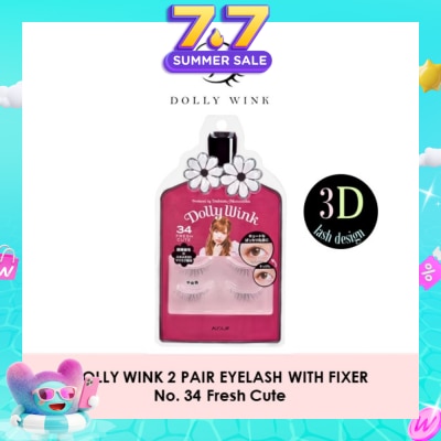 DOLLY WINK - Eyelash With Fixer 34 Fresh Cute 2s