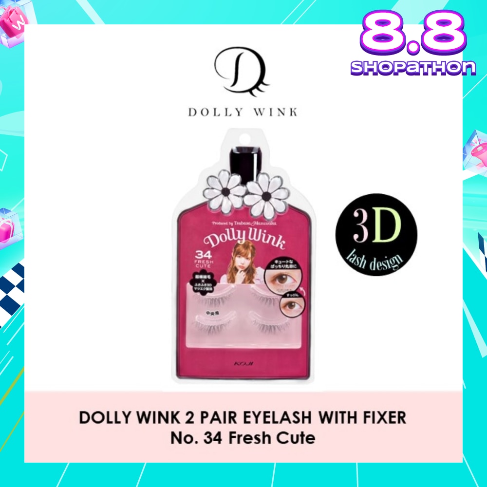 Eyelash With Fixer 34 Fresh Cute 2s