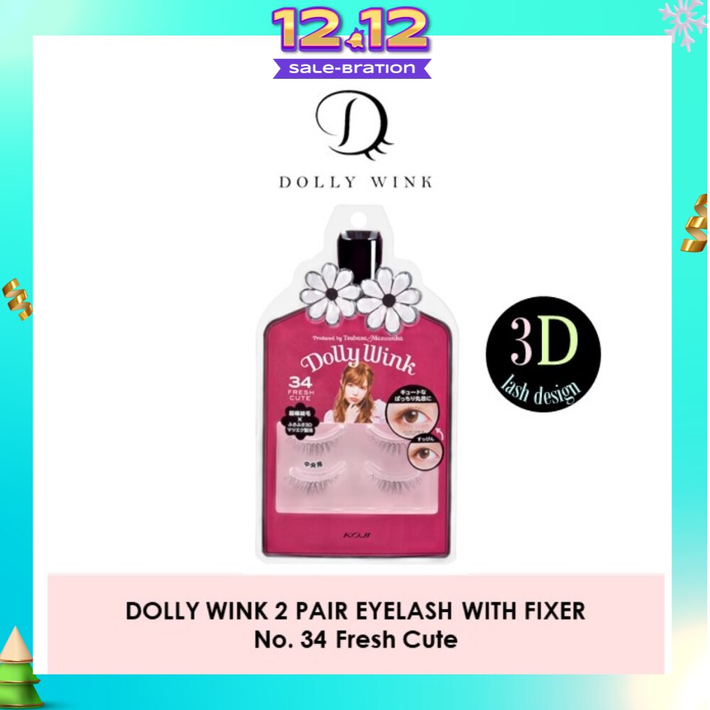 Eyelash With Fixer 34 Fresh Cute 2s