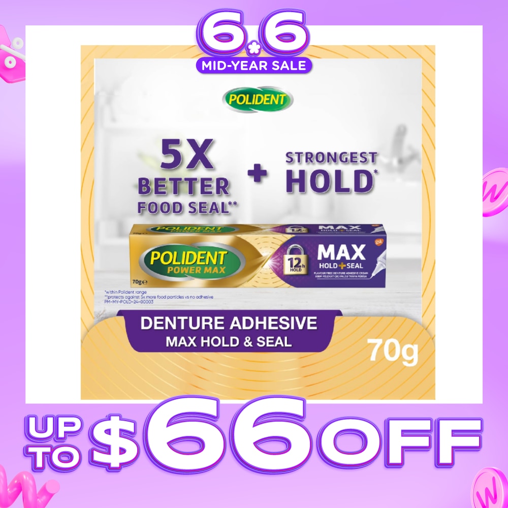 Power Max Hold & Seal Denture Adhesive Cream 70g
