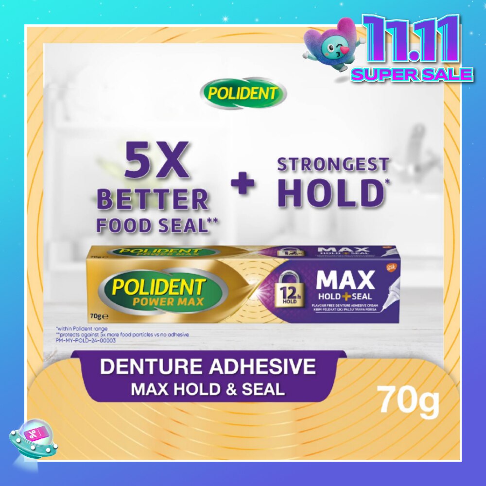 Power Max Hold & Seal Denture Adhesive Cream 70g