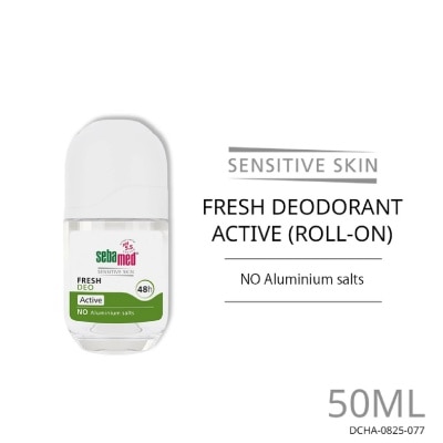 SEBAMED Fresh Deodorant Roll On Active (No Alumunium Salts & Suitable For Sensitive Skin) 50ml image