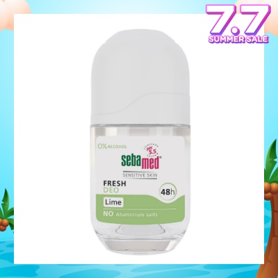 SEBAMED Fresh Deodorant Roll-On Lime (No Alumunium Salts, 0% Alcohol & Suitable For Sensitive Skin) 50ml
