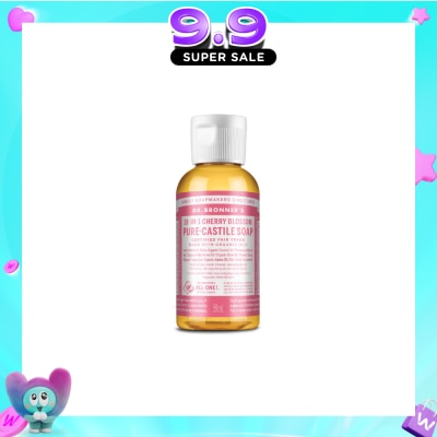 DR BRONNER'S - 18-In-1 Cherry Blossom Pure-Castile Organic Liquid Soap 59ml image