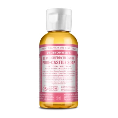 DR BRONNER'S - 18-In-1 Cherry Blossom Pure-Castile Organic Liquid Soap 59ml