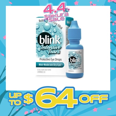 BAUSCH + LOMB - Blink Intensive Tears Protective Eye Drop 15ml&nbsp;(Expiry: Aug`2026)