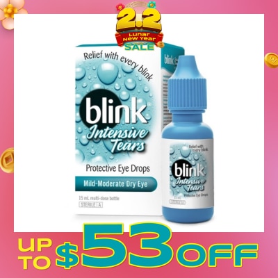 BAUSCH + LOMB Blink Intensive Tears Protective Eye Drop 15ml&nbsp;(Expiry: Aug`2026)