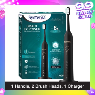 SYSTEMA Smart Ex Power Rechargeable Electric Toothbrush (5 Modes For Personalized Experience) 1s