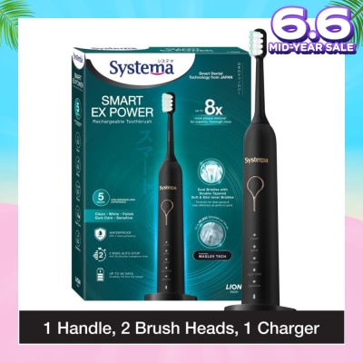 SYSTEMA Smart Ex Power Rechargeable Electric Toothbrush (5 Modes For Personalized Experience) 1s