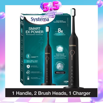 SYSTEMA - Smart Ex Power Rechargeable Electric Toothbrush (5 Modes For Personalized Experience) 1s