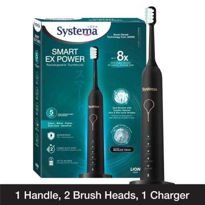 SYSTEMA Smart Ex Power Rechargeable Toothbrush (5 Modes For Personalized Experience) 1s