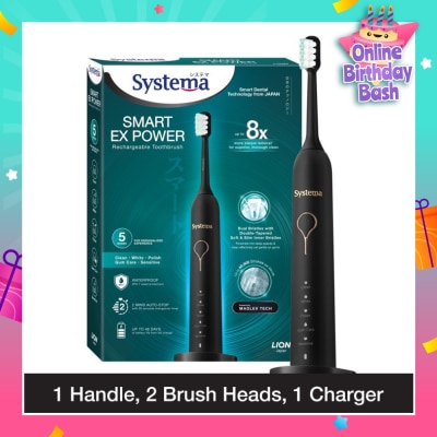 SYSTEMA Smart Ex Power Rechargeable Electric Toothbrush (5 Modes For Personalized Experience) 1s