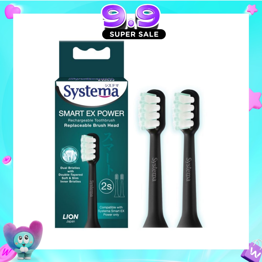 Smart Ex Power Replaceable Brush Head For Rechargeable Electric Toothbrush (Refill & Compatile With Systema Smart EX Power Only) 2s image