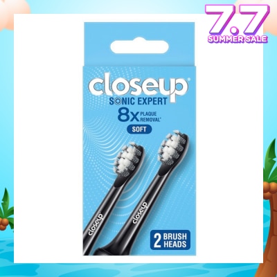 CLOSE-UP Sonic Expert Soft Electric Toothbrush Refill Black (Brush Head) 2s