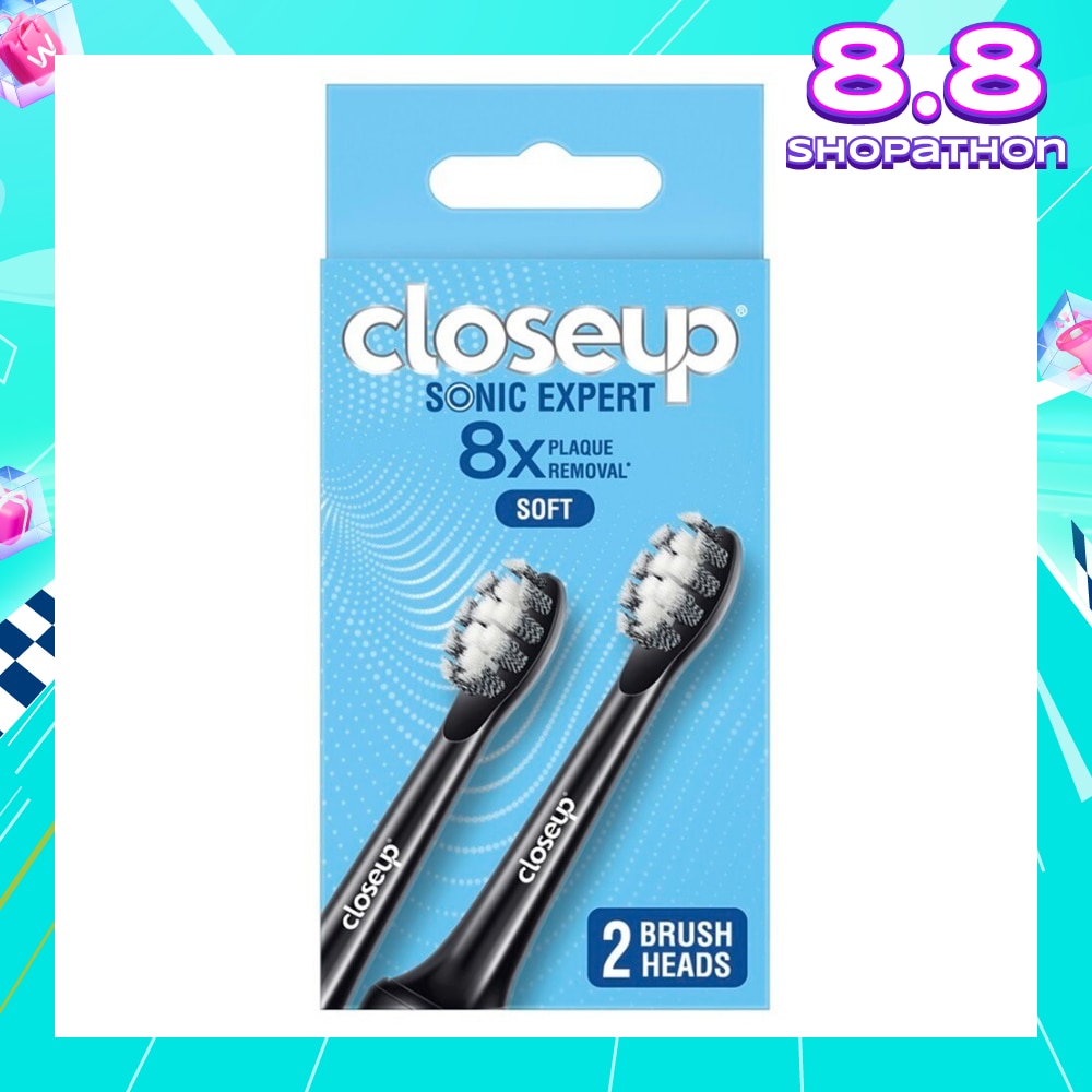 Sonic Expert Soft Electric Toothbrush Refill Black (Brush Head) 2s