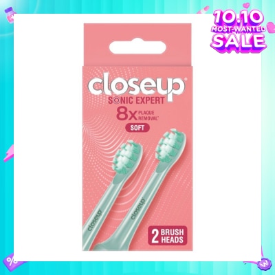 CLOSE-UP Sonic Expert Soft Electric Toothbrush Refill Green (Brush Head) 2s