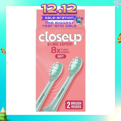 CLOSE-UP Sonic Expert Soft Electric Toothbrush Refill Green (Brush Head) 2s