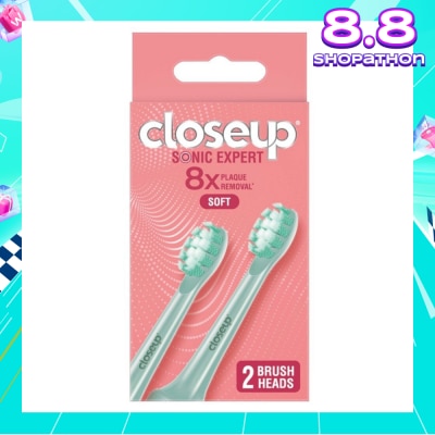 CLOSE-UP Sonic Expert Soft Electric Toothbrush Refill Green (Brush Head) 2s