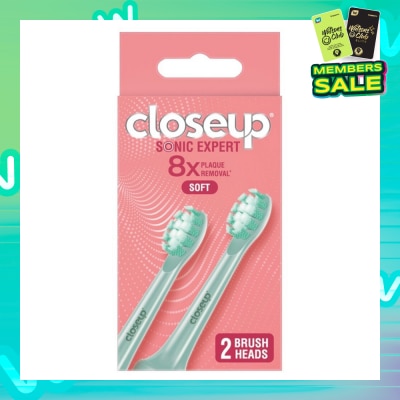 CLOSE-UP Sonic Expert Soft Electric Toothbrush Refill Green (Brush Head) 2s