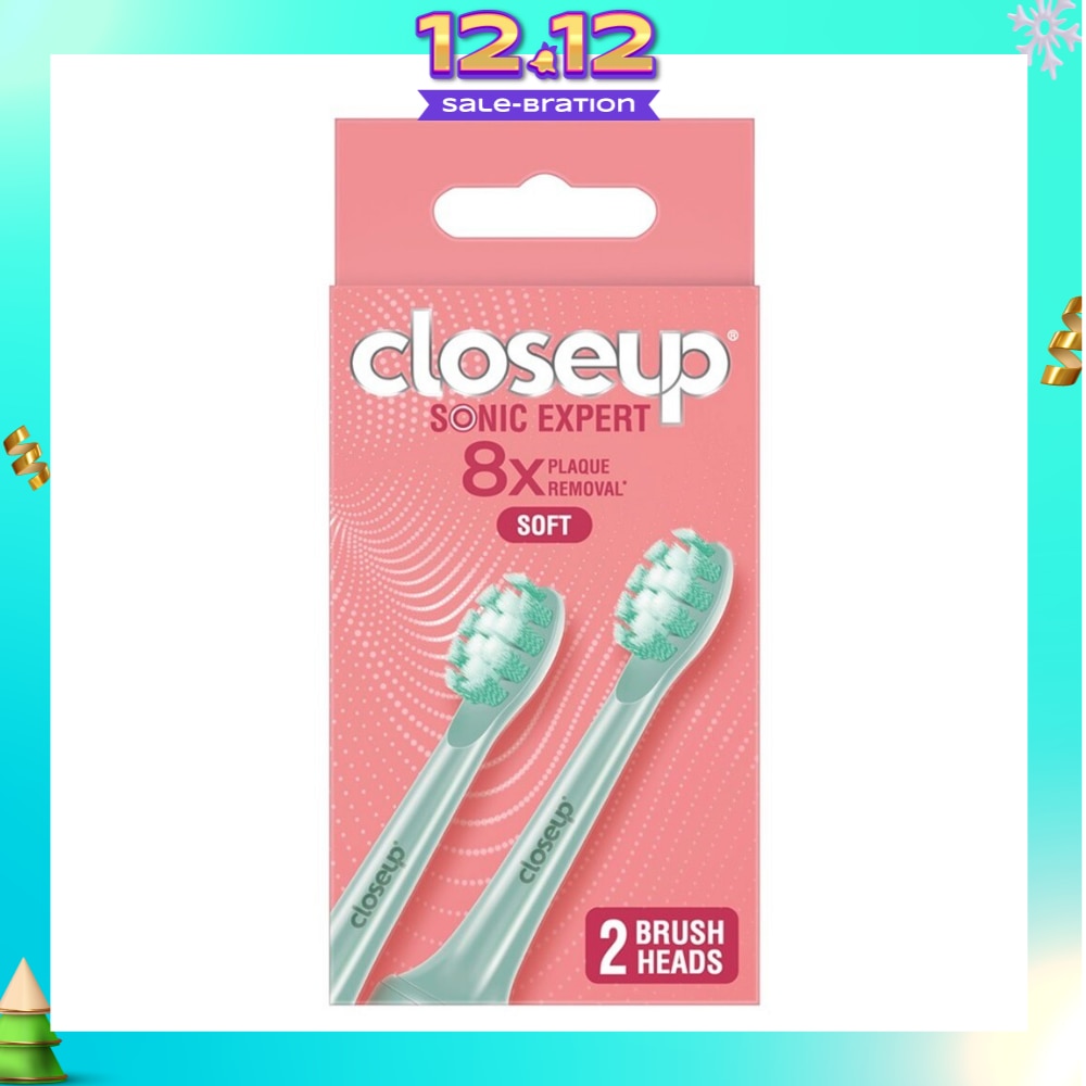 Sonic Expert Soft Electric Toothbrush Refill Green (Brush Head) 2s