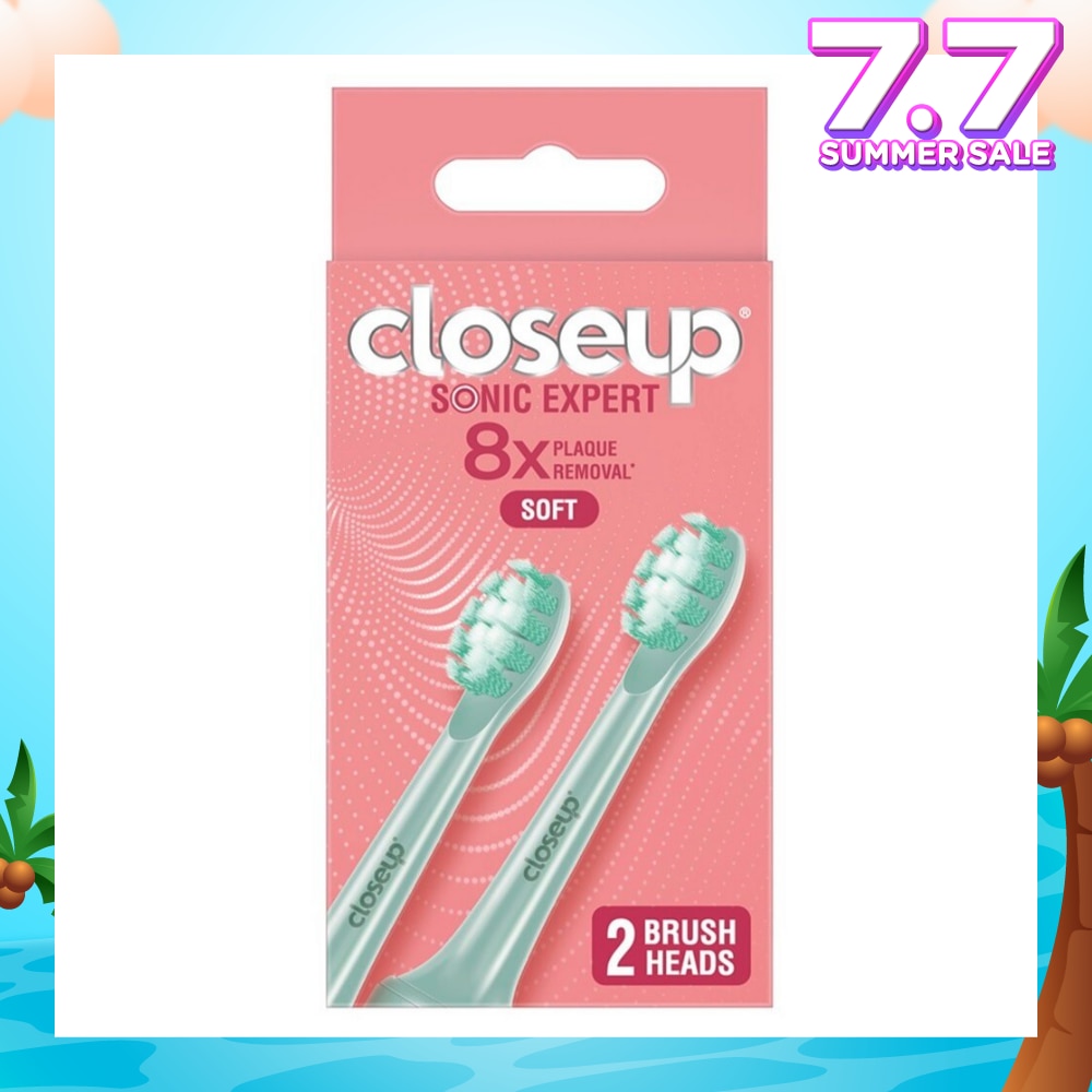 Sonic Expert Soft Electric Toothbrush Refill Green (Brush Head) 2s