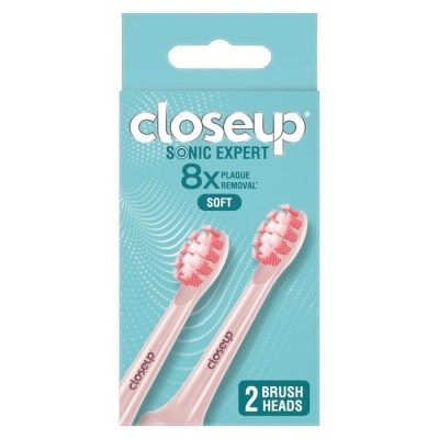 CLOSE-UP Sonic Expert Soft Electric Toothbrush Refill Pink (Brush Head) 2s