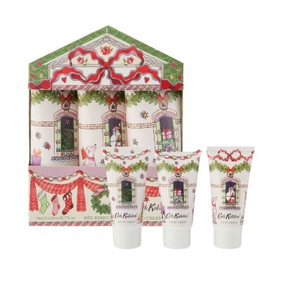 CATH KIDSTON A Doll's House Red Berry & Cedar Hand Cream Trio Xmas Packset consists 30ml x 3s