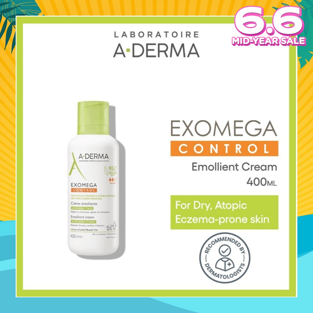 Exomega Control Emollient Fragrance-free Anti-Sratching Cream (For Dry Atopy Prone Skin) 400ml