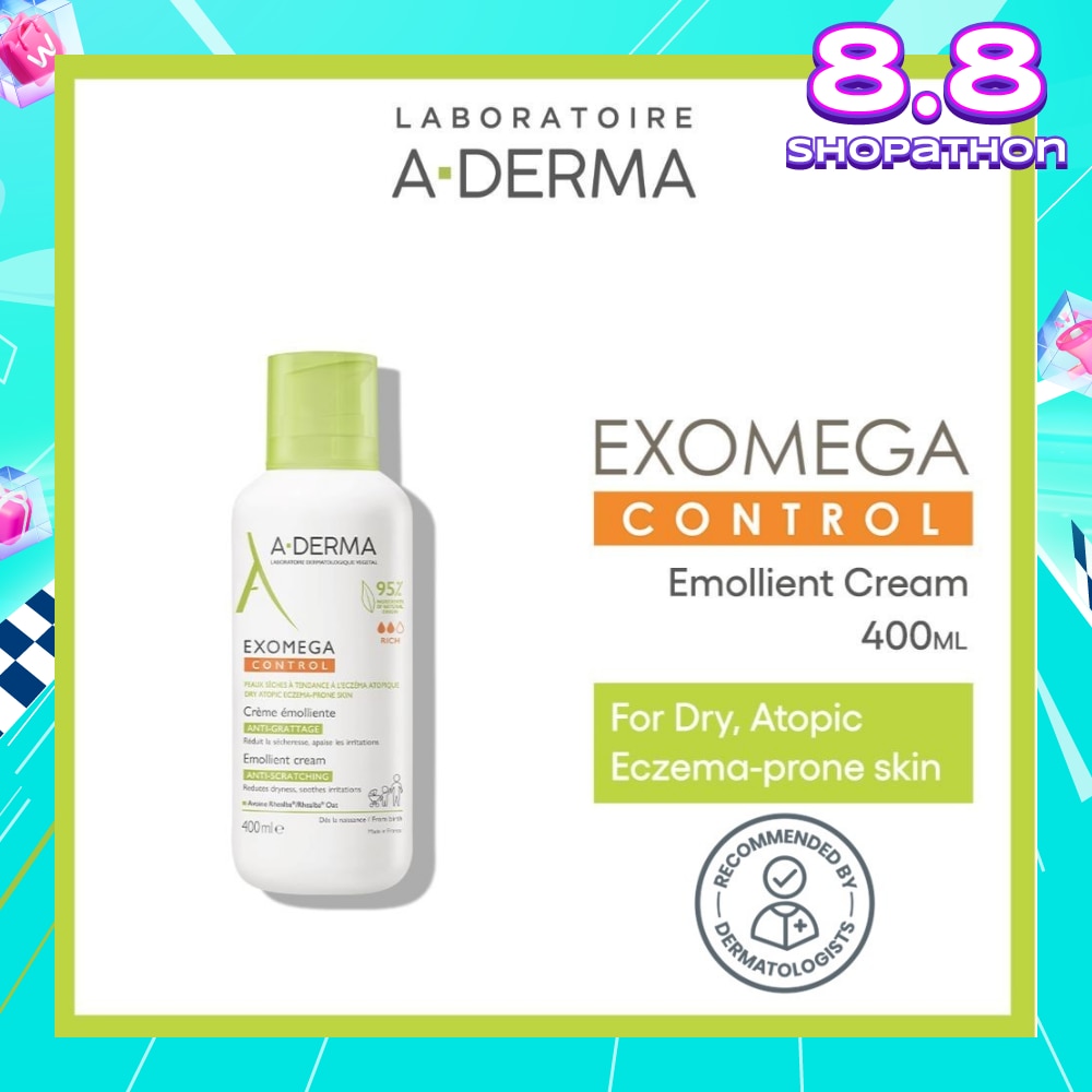 Exomega Control Emollient Fragrance-free Anti-Sratching Cream (For Dry Atopy Prone Skin) 400ml
