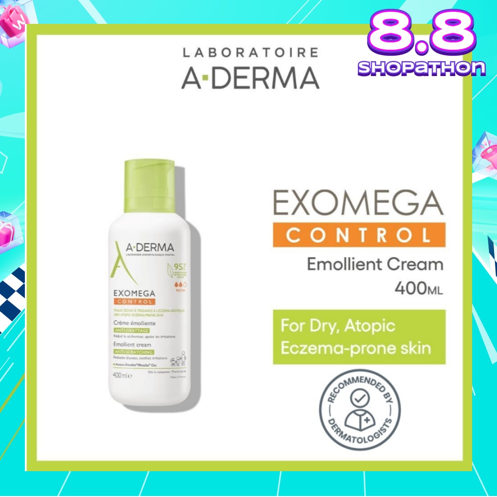 Exomega Control Emollient Fragrance-free Anti-Sratching Cream (For Dry Atopy Prone Skin) 400ml