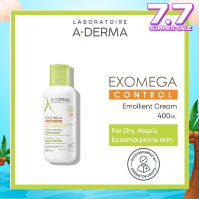 ADERMA Exomega Control Emollient Fragrance-free Anti-Sratching Cream (For Dry Atopy Prone Skin) 400ml