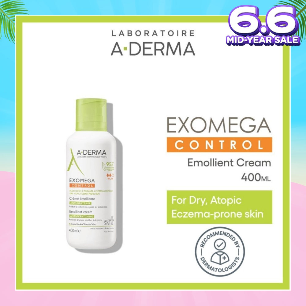Exomega Control Emollient Fragrance-free Anti-Sratching Cream (For Dry Atopy Prone Skin) 400ml