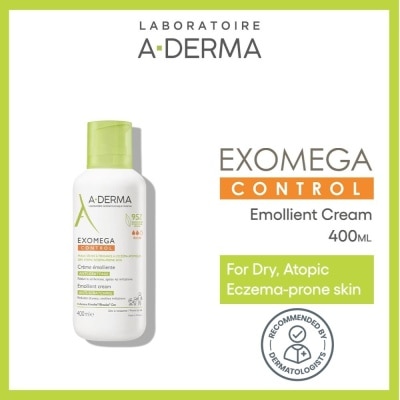 ADERMA Exomega Control Emollient Fragrance-free Anti-Sratching Cream (For Dry Atopy Prone Skin) 400ml