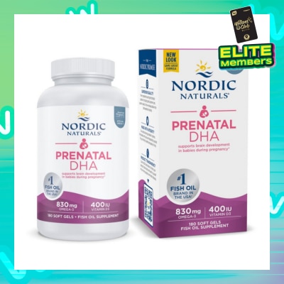 NORDIC NATURALS Prenatal DHA in Fish Gelatin 180 Soft Gels