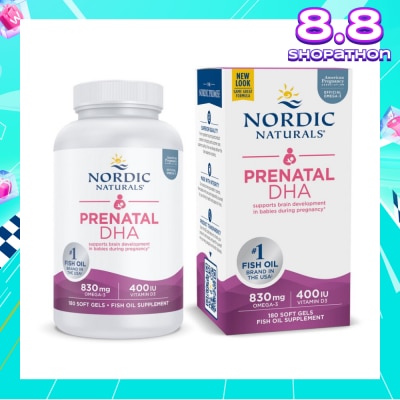 NORDIC NATURALS Prenatal DHA in Fish Gelatin 180 Soft Gels