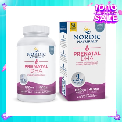 NORDIC NATURALS Prenatal DHA in Fish Gelatin 180 Soft Gels (Expiry: Aug`2026)
