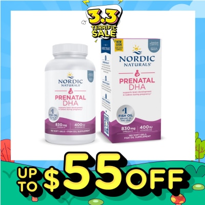 NORDIC NATURALS Prenatal DHA in Fish Gelatin 180 Soft Gels&nbsp;(Expiry: Aug`2026)