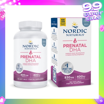 NORDIC NATURALS Prenatal DHA in Fish Gelatin 180 Soft Gels
