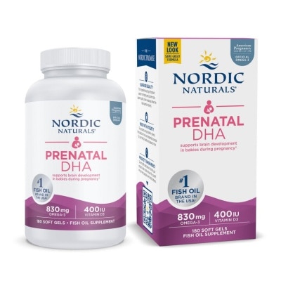 NORDIC NATURALS Prenatal DHA in Fish Gelatin 180 Soft Gels