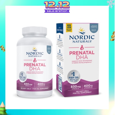 NORDIC NATURALS Prenatal DHA in Fish Gelatin 180 Soft Gels (Expiry: Aug`2026)