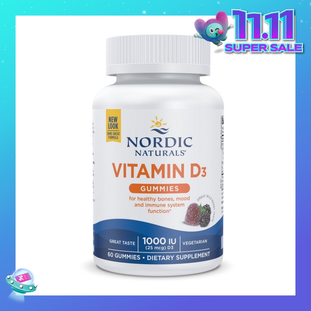 Vitamin D3 Gummies (Support Healthy Bones + Immune System Function) 60s (Expiry: Jul`2026)