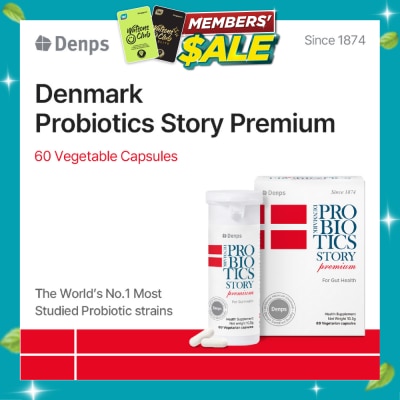 DENPS Denmark Probiotics Story Premium For Gut Health Vegetarian Capsule 60s image