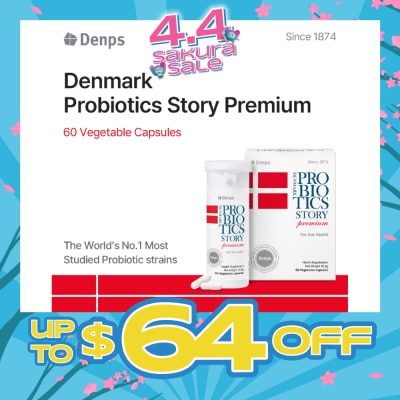 DENPS - Denmark Probiotics Story Premium For Gut Health Vegetarian Capsule 60s