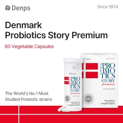 DENPS [CNY] Denmark Probiotics Story Premium For Gut Health Vegetarian Capsule 60s