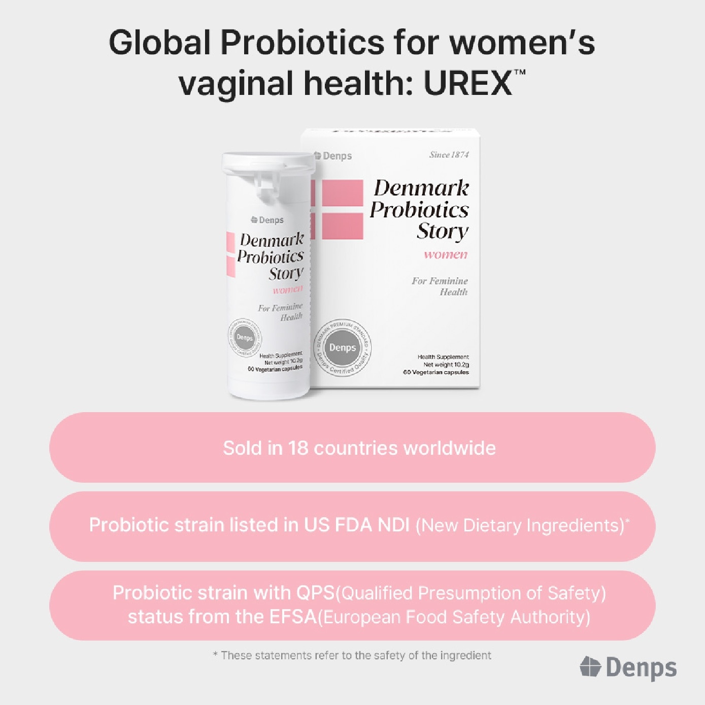 [CNY] Denmark Probiotics Story Women for Feminine Health Vegetarian Capsule 60s