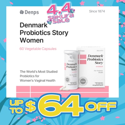 DENPS - Denmark Probiotics Story Women for Feminine Health Vegetarian Capsule 60s
