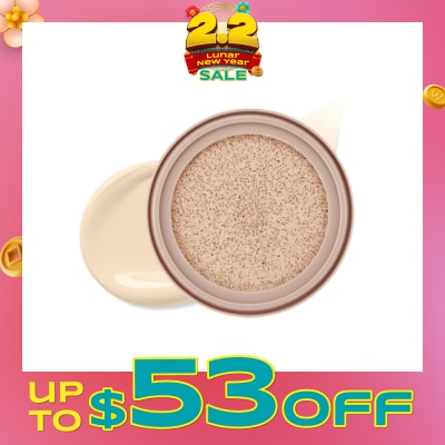 FRESHIAN Egg-Like Vegan Glow Cushion SPF35 PA++ 201 Light Beige (Refill) 12g
