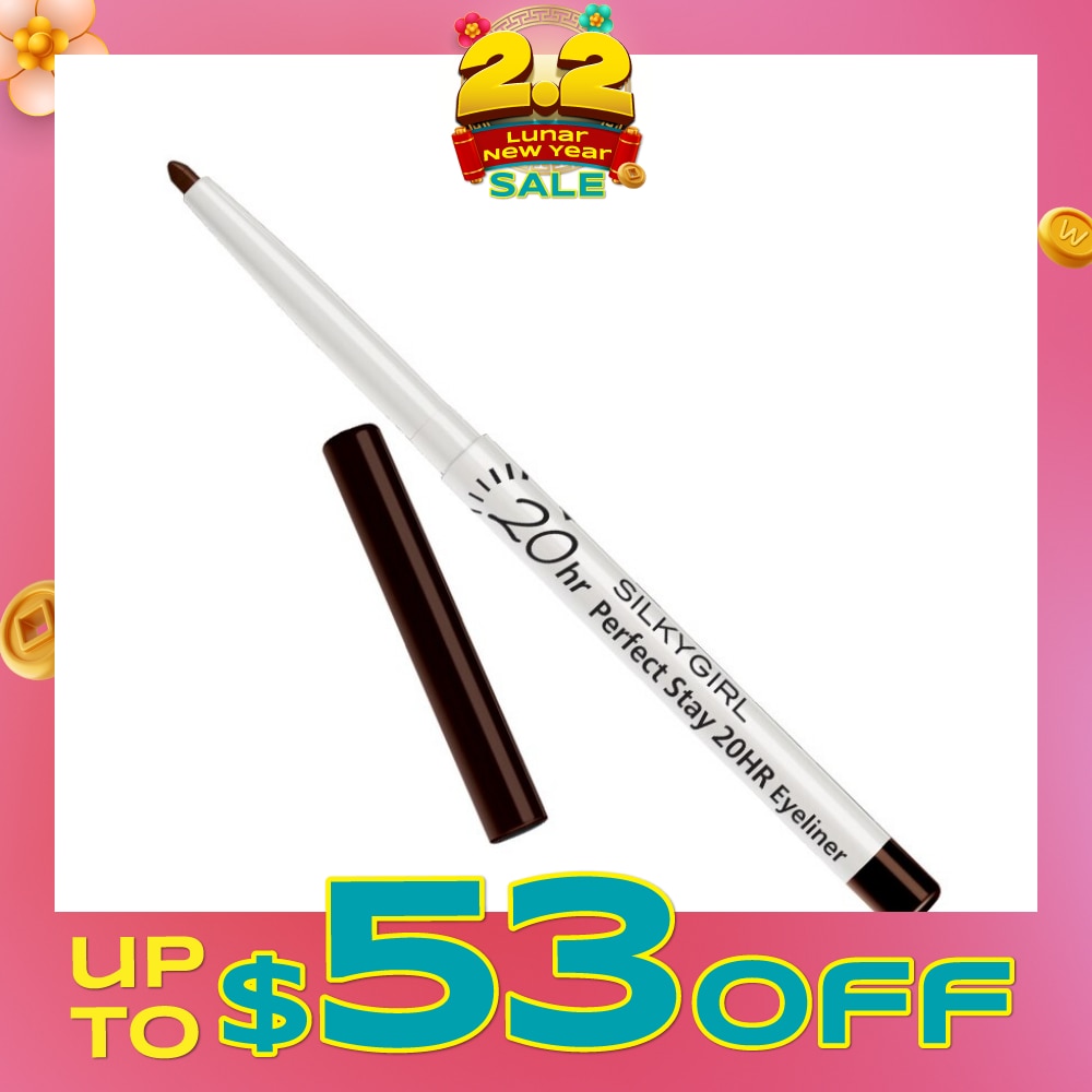 SILKYGIRL Perfect Stay 20HR Eyeliner 02 Darkest Brown