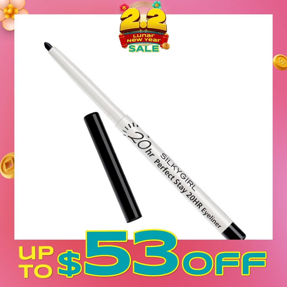 SILKYGIRL [CNY] Perfect Stay 20HR Eyeliner 01 Blackest Black